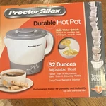 Proctor Silex Durable Hot Pot 32 Oz 650W Adjustable Heat Nonstick White/gray. Fixed Price $21.24.