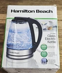 Hamilton Beach 1.7 Liter Glass Kettle Model 40869G Open Box. Free Shipping!. Fixed Price $44.90.