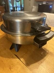 Webalco Electric Skillet Oil Core 11" Stainless W/ High Dome Lid #7209 159. Fixed Price $30.00.