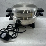 Vintage West Bend Webalco #17209 Stainless Steel Electric Skillet Lid And Cord. Fixed Price $59.99.