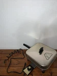 Vintage West Bend Electric Skillet Food Meat 3590E Aluminum Square Heavy Works. Fixed Price $27.99.