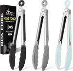 Hotec Mini Silicone Kitchen Tongs For Cooking 7-INCH Small Serving With. Fixed Price $11.24.