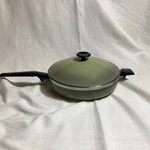West Bend Town House Avocado Green 10 Inch Skillet Stainless Steel Lid Usa Mcm. Fixed Price $28.99.