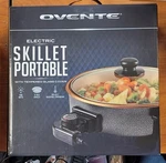 Ovente Electric Skillet Inch With Nonstick Aluminum Body SK11112CO Brand New!. Fixed Price $24.99.