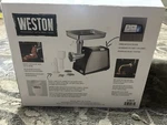 Weston Meat Grinder Sausage Stuffer #8 650 Watts Stainless Steel Brand New. Fixed Price $100.00.