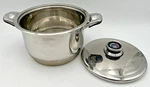 Royal Exclusive Line 11" 6-1/4" Deep, 6.0L Stainless Steel Pot & Lid Read. Fixed Price $44.80.