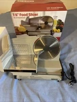 Nesco Professional Food Slicer 7.5" Blade With Slide Bar FS-200. Fixed Price $49.99.