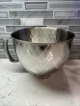 Kitchenaid Qt Quilted Mixing Bowl KSM5SSBQB Stand Mixers Stainless Steel Euc!. Fixed Price $71.95.