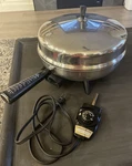 Farberware Electric Skillet 310-B Stainless Steel 12" Fry Pan & Dome Lid Vtg 60S. Fixed Price $32.50.