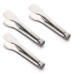 Tenta Kitchen Stainless Steel Buffet Ice Tongs, 12" Set Of 3. Fixed Price $19.99.