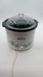 Vintage Small Rival Crock Pot W/vine Pattern #3120 2-1/2 Qt. Plastic Lid. Fixed Price $34.00.
