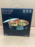 Eco+chef Electric Skillet Nonstick Glass Lid Copper Series 12" Diameter New. Fixed Price $53.00.