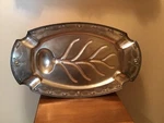 Antique 1914 Wd Smith Co Silverplate Over Nickel Large Meat Tray. Fixed Price $26.99.