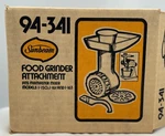 Vintage Sunbeam Food Grinder Attachment 94-341 New Open Box. Fixed Price $17.99.