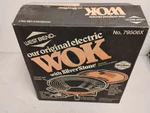 Vintage 1989 West Bend Electric Wok W/ Original Box #79506X - New Old Stock. Fixed Price $74.99.