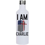 Am Charlie Custom Water Bottle, Heat Pressed Gym Or Tumbler. Fixed Price $25.00.