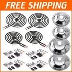 MP22YA Electric Range Burner Element Set With Drip Pans For Frigidaire Kenmore. Fixed Price $57.99.