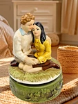 Vintage 1970 Porcelain, Chadwick Miller Love Story Music Box Rotating Japan. Fixed Price $19.95.