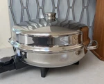 Farberware Open Hearth Electric Skillet Buffet Server Steamer 344A Stainless New. Fixed Price $64.99.