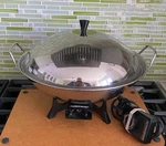Vtg Farberware Electric Wok Model 303 Stainless Steel 14" With Rack Made Usa!. Fixed Price $59.95.