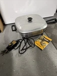 Vtg Westinghouse Immerse-a-matic 12" Buffet Fry Pan Usa Aluminum Works! Used F18. Fixed Price $149.00.