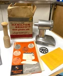 Vintage Hamilton Beach Scovill Meat Grinder Model 556 Box. Fixed Price $69.95.