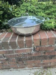 All-clad 7 Qt Electric Stainless Steel Skillet #SK492D50 W/ Glass Lid. Fixed Price $165.00.