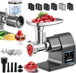 2000W Touchscreen Electric Meat Grinder & Sausage Maker With Shaver/shredder. Fixed Price $181.99.