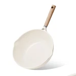 Nonstick Wok 12" Skillet Induction Granite Fry Pan W/ Lid 5.8QT Saute Indoor. Fixed Price $33.88.