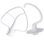 K45B + K45DH Flat Beater & Dough Hook For Kitchenaid, W106726176 SAW10674618. Fixed Price $22.00.
