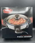 Parini Appliances 12" Non-stick Electric Pizza Cooker W/glass Lid New Box!. Fixed Price $15.50.