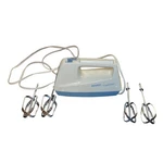 Rival 3-SPEED Portable Hand Mixer Model 433 White Blue With 2 Sets Of Beaters. Fixed Price $22.00.