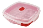 Microwave Steamer Grill With Vented Lid Bpa-free Cooks Meat, Fish, Veggies. Fixed Price $10.95.