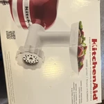 Kitchenaid Fga Food Grinder Stand Mixer Attachment White Easy Clean Reusable. Fixed Price $28.00.