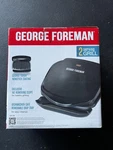 George Foreman 2-SERVING Electric Grill GRP472P GR10B Nonstick Black Compact. Fixed Price $21.99.