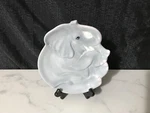 Porcelain Elephant Plate With Stand- Unique Baby Shower Gift. Fixed Price $15.00.
