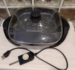 Black & Decker SK1215BC Electric Skillet 12" Glass Lid 1200W. Fixed Price $25.37.