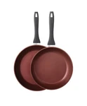 Paderno Classic Frying Pan, Pfoa-free, Non-stick, Maroon 2-PACK 26CM & 30CM. Fixed Price $130.31.