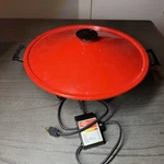 Vintage 1990S West Bend Electric Wok Model 15109 Red Made Usa - W/ Power Cord. Fixed Price $28.47.