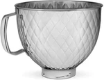 Kitchenaid KSM5SSBQB 5QT Stand Mixer Bowl, Quart, Quilted Stainless Steel. Fixed Price $119.99.
