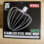 Qap WW6G Stainless Steel Wire Whip For Kitchenaid 6QT Bowl-lift Stand Mixer New. Fixed Price $20.00.