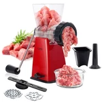 Lhs Manual Meat Grinder With Stainless Steel Blades 6.06X4.41X9.84INCH, Red. Fixed Price $41.00.