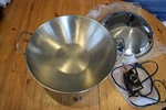 Farberware Electric Wok Model 303A 14" Pan Fryer Cooker W/ Heat Control - Works. Fixed Price $34.99.