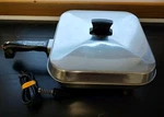 Vintage West Bend Electric Skillet Fryer 3200 Square Tested Working With Cord. Fixed Price $39.90.