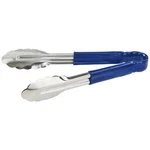 Winco 9" Stainless Steel Serving Tongs With Plastic Handle, Blue. Fixed Price $19.03.