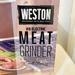 Weston #8 Elec Meat Grinder Sausage Stuffer 575W Ss Blades Open Box New. Fixed Price $93.87.