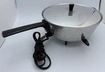 Vintage Presto Electric Skillet S-30 Automatic Fry Pan W/ Lid & Cord Tested. Fixed Price $47.99.