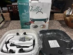 New West Bend Large Electric 12 Inch Skillet: Green & White Model No. 72292 Vtg. Fixed Price $34.99.