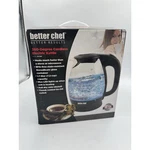 Better Chef 1.7 Liter Glass 360 Degree Cordless Led Electric Kettle Nib. Fixed Price $36.90.