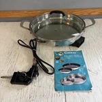 Cucinapro Electric Skillet 12 Inch Polished Stainless Steel LMSC01A-30 1500W. Fixed Price $52.00.